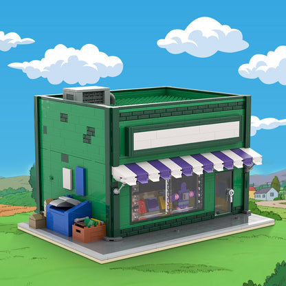 the android's dungeon & baseball card shop building set | the simpsons | moc-223229 - 1