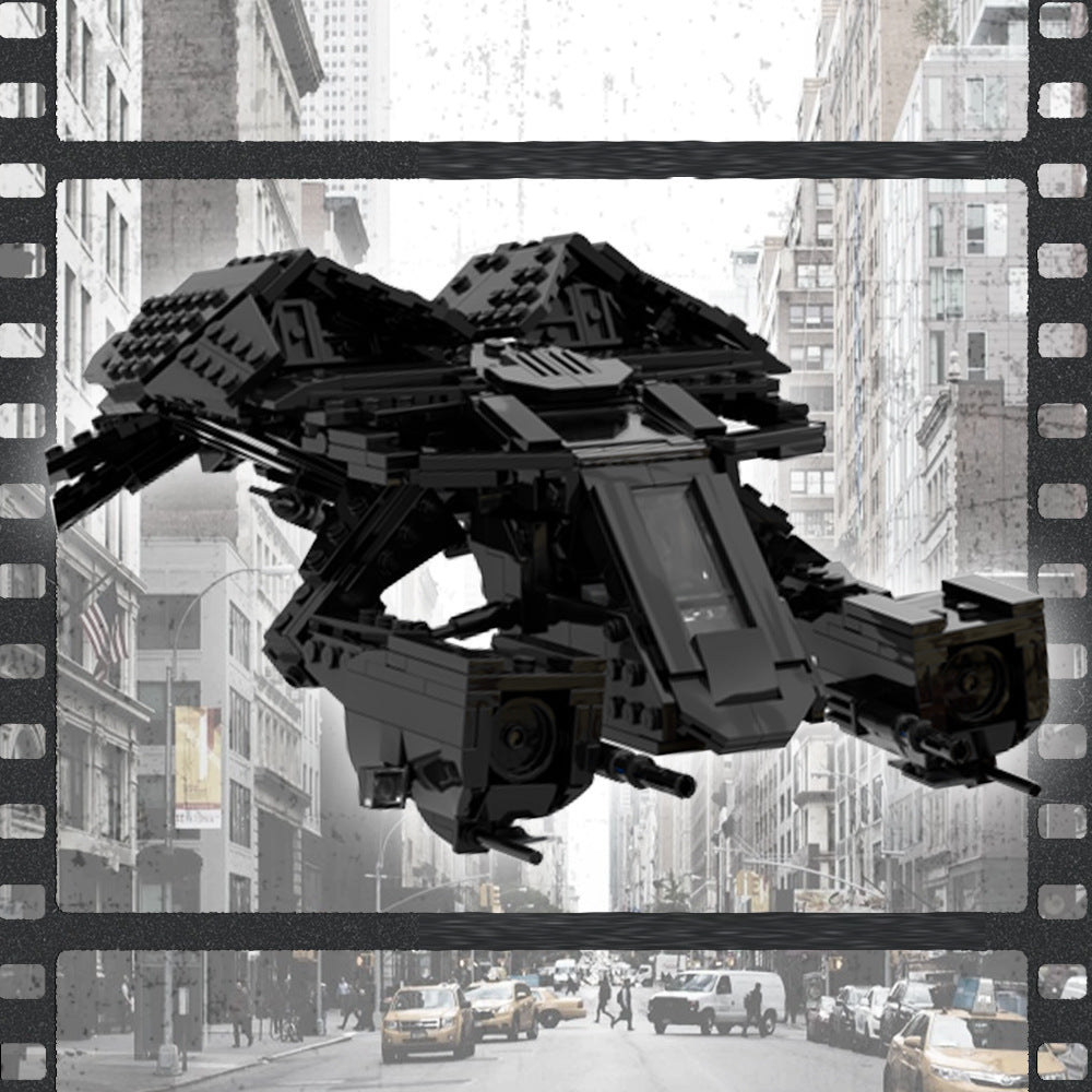 the bat - batwing building set | batman| moc-123989 - 1