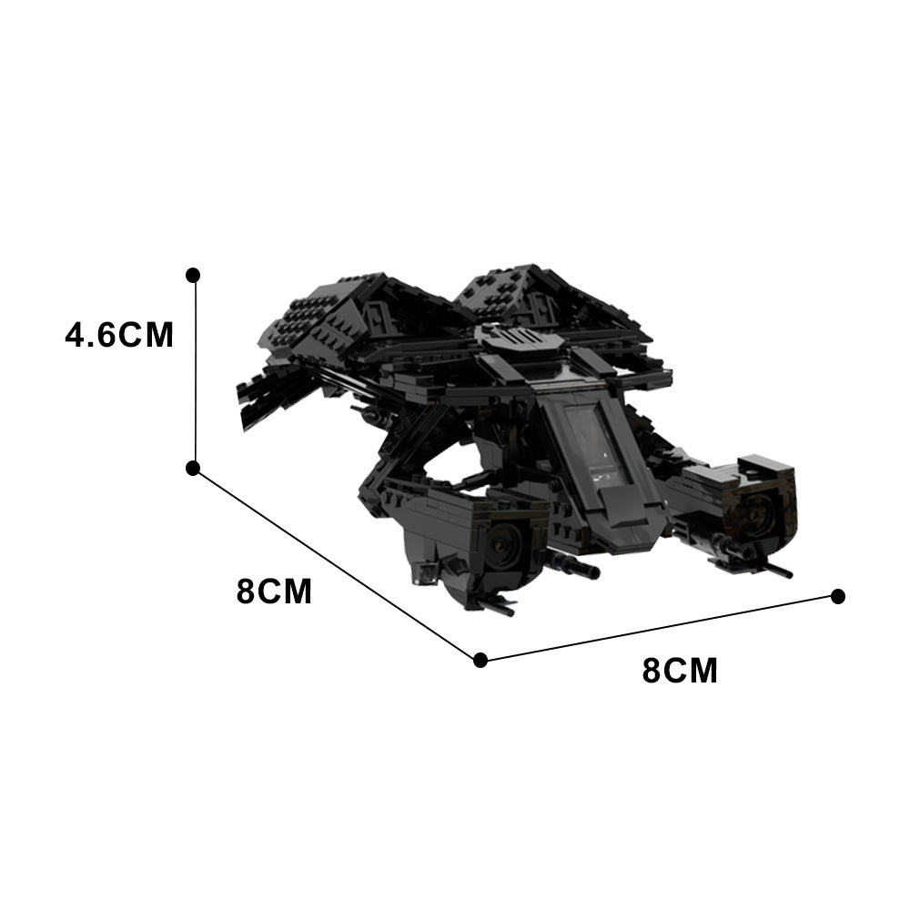 the bat - batwing building set | batman| moc-123989 - 4