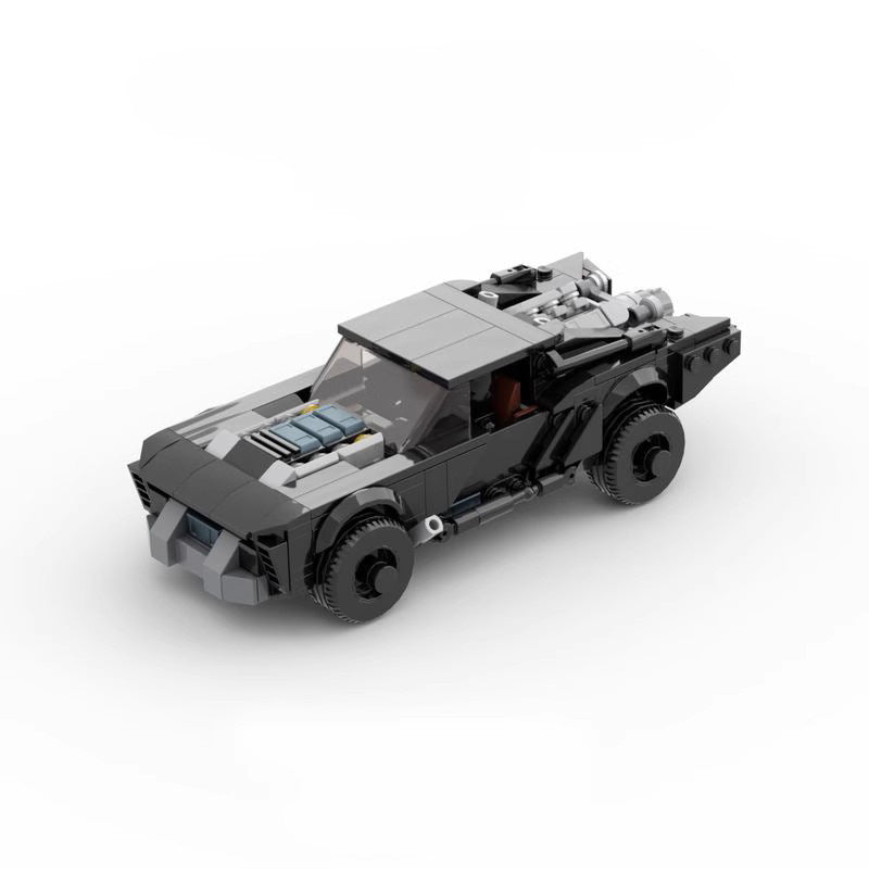 the batmobile & robert pattinson 2022 building set | moc-91282 - 1