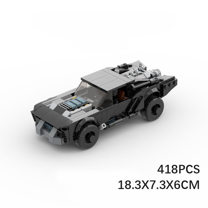 the batmobile & robert pattinson 2022 building set | moc-91282 - 6
