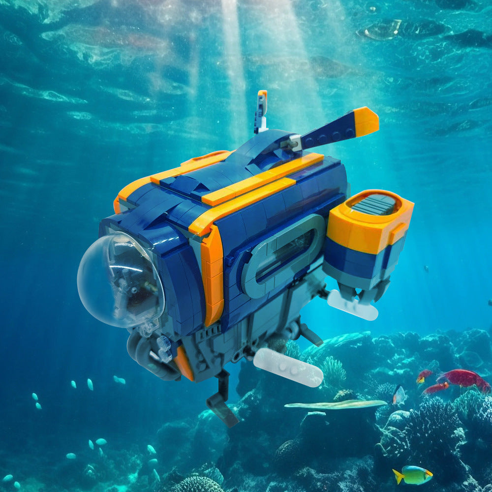 The Blue Fox Spaceship Building Kit | LEGO-Compatible MOC - 2