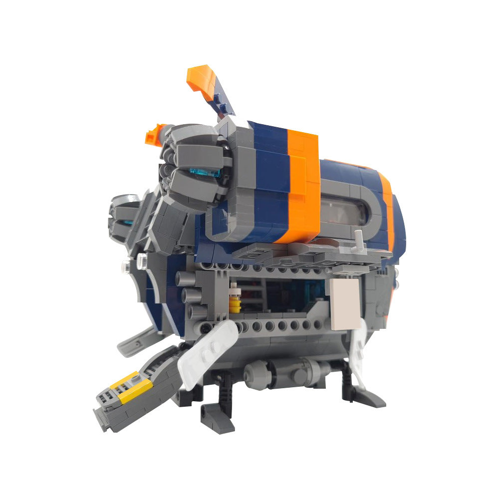 The Blue Fox Spaceship Building Kit | LEGO-Compatible MOC - 5