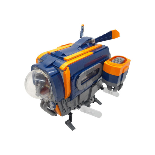 the blue fox spaceship building set | moc-158411 - 2