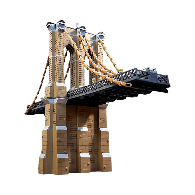 The Brooklyn Bridge MOC Architecture Building Kit | Landmark Bridge Model - 1