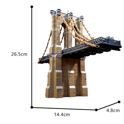 The Brooklyn Bridge MOC Architecture Building Kit | Landmark Bridge Model - 3