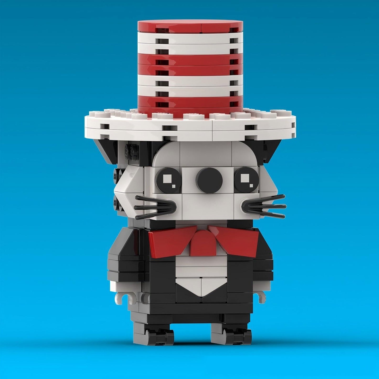 the cat in the hat brickheadz building kit | dr. seuss | moc-176577 - 4