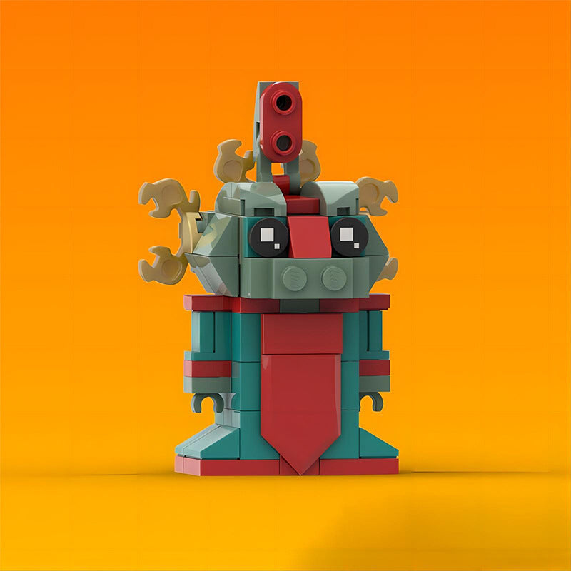 the chameleon brickheadz building kit | kung fu panda | moc-178322 - 2