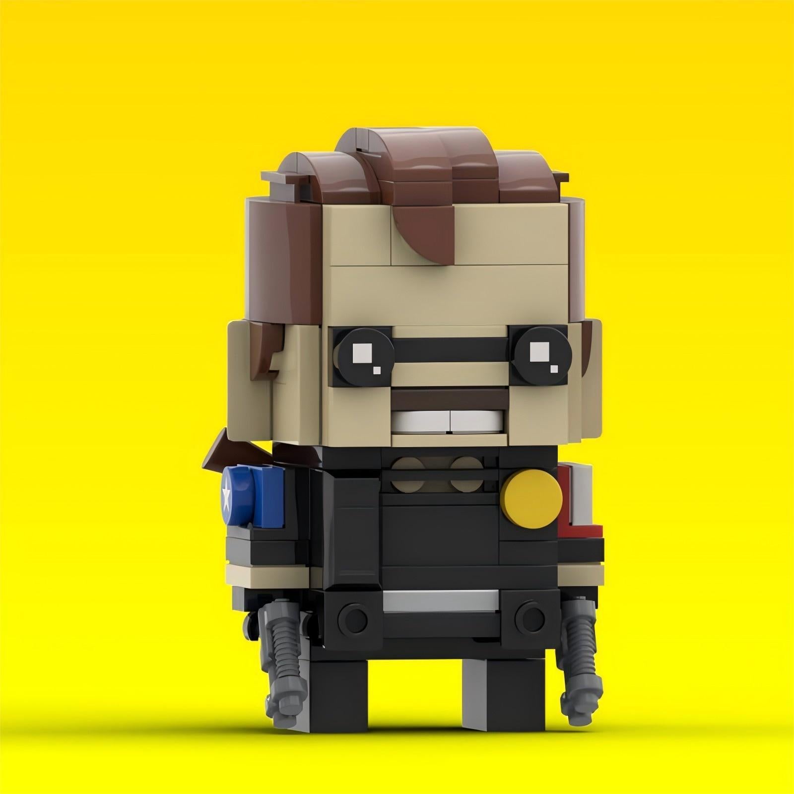 the comedian brickheadz building kit | watchmen | moc-117436 - 3