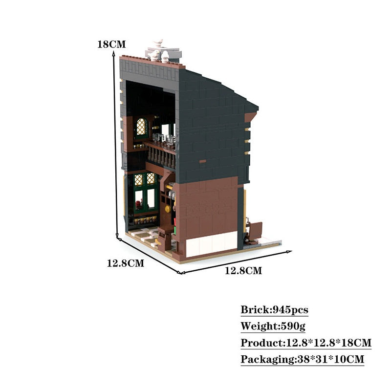 The Crown Pub MOC Medieval Tavern Building Kit - 4