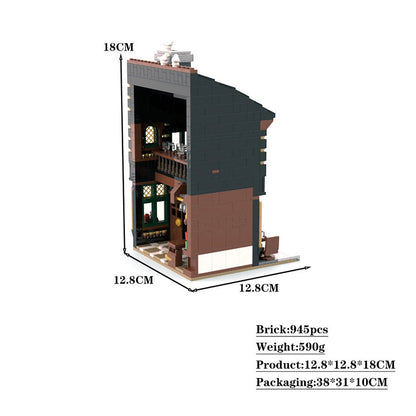 The Crown Pub MOC Medieval Tavern Building Kit - 4
