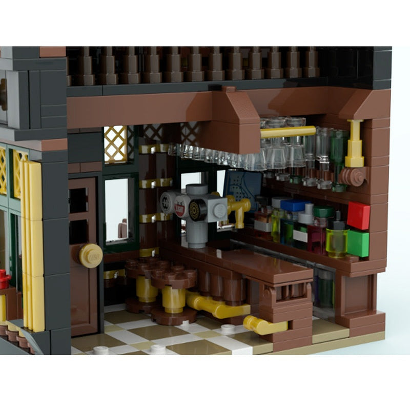 The Crown Pub MOC Medieval Tavern Building Kit - 5