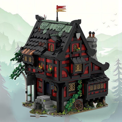 The Crusader's Inn MOC Building Kit | Medieval Viking House Architecture - 2