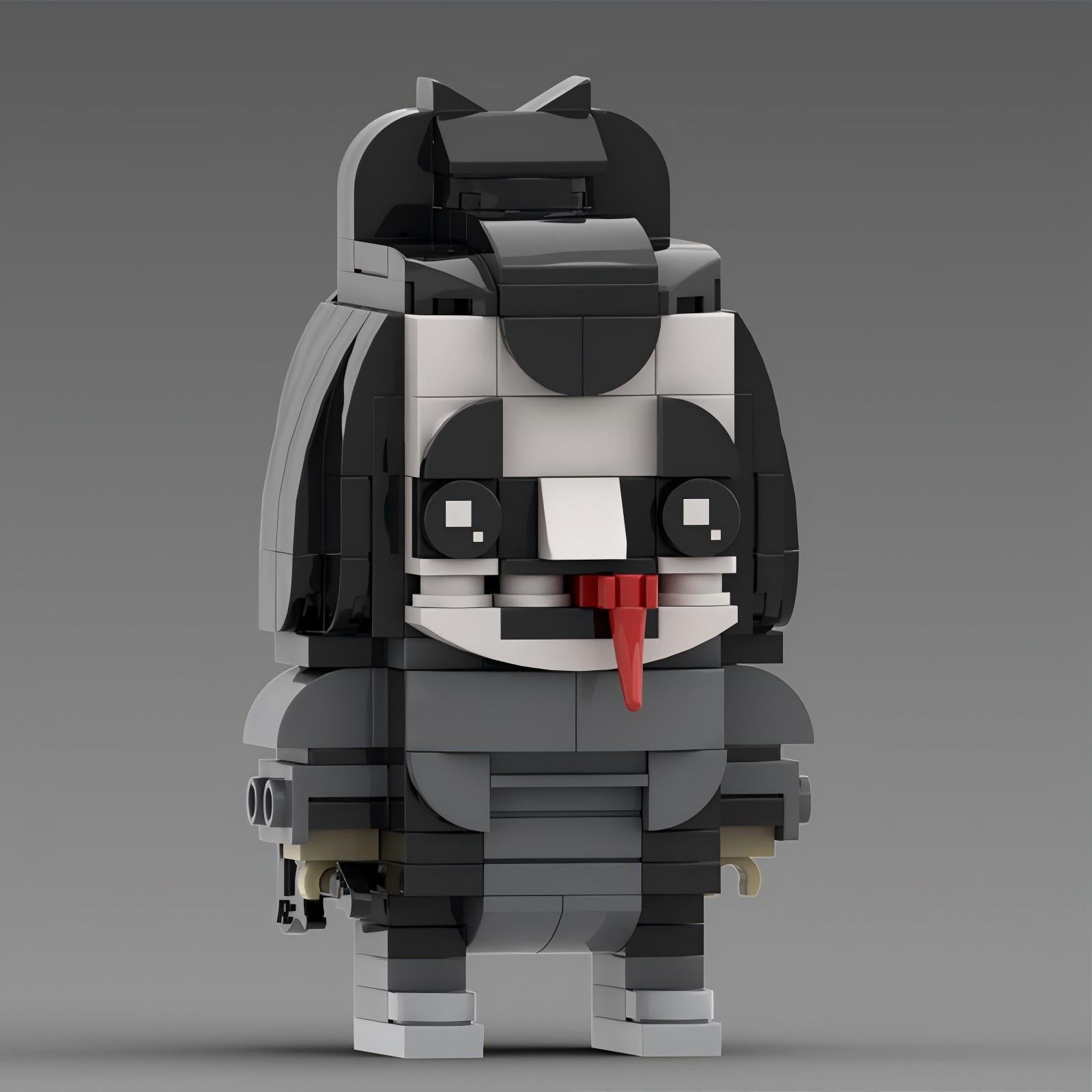 the demon brickheadz building kit | kiss | moc-103420 - 4