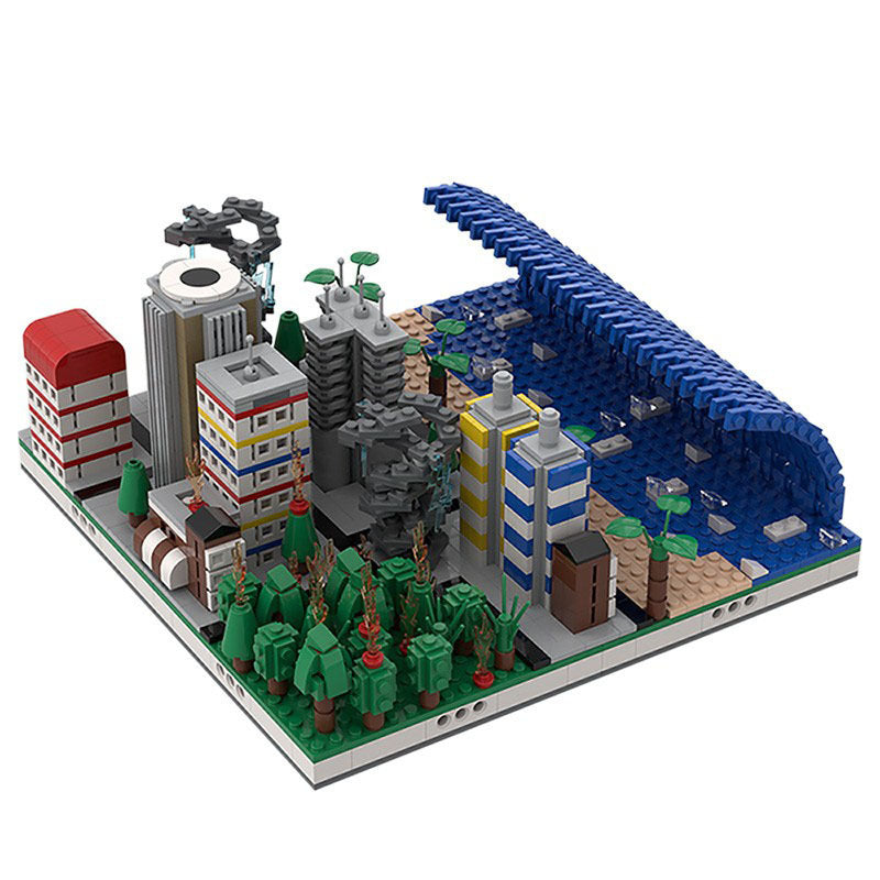 the end of world building set | apocalypse version | moc-37911 - 3