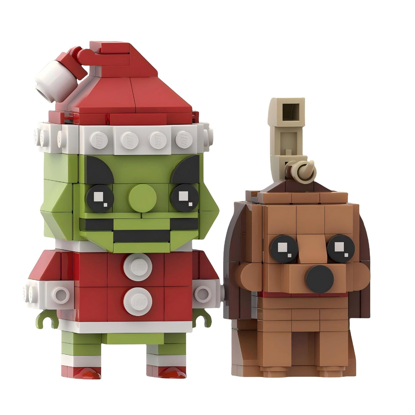 the grinch & max brickheadz building kit | dr. seuss | moc-167961 - 4