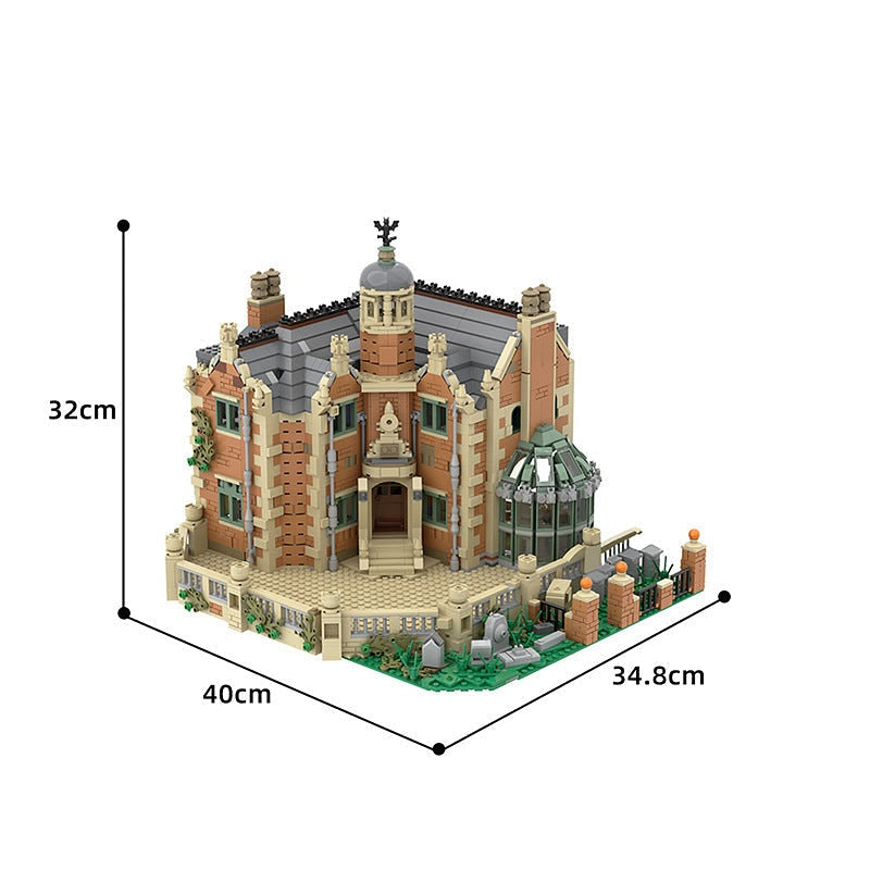 The Haunted Manor MOC Building Kit | Gothic Halloween House Architecture - 3
