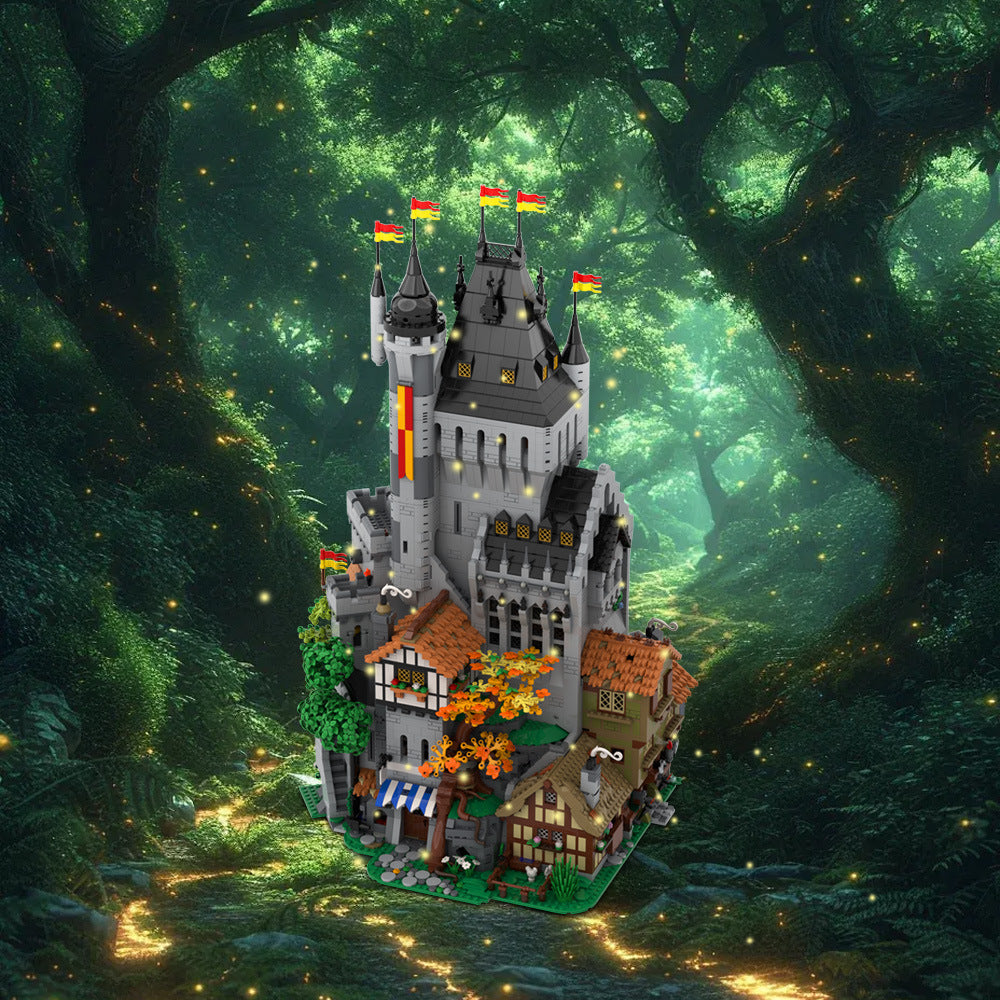 the lion knights' high tower building set | moc-189082 - 1