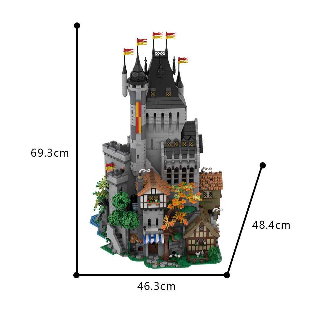 the lion knights' high tower building set | moc-189082 - 4