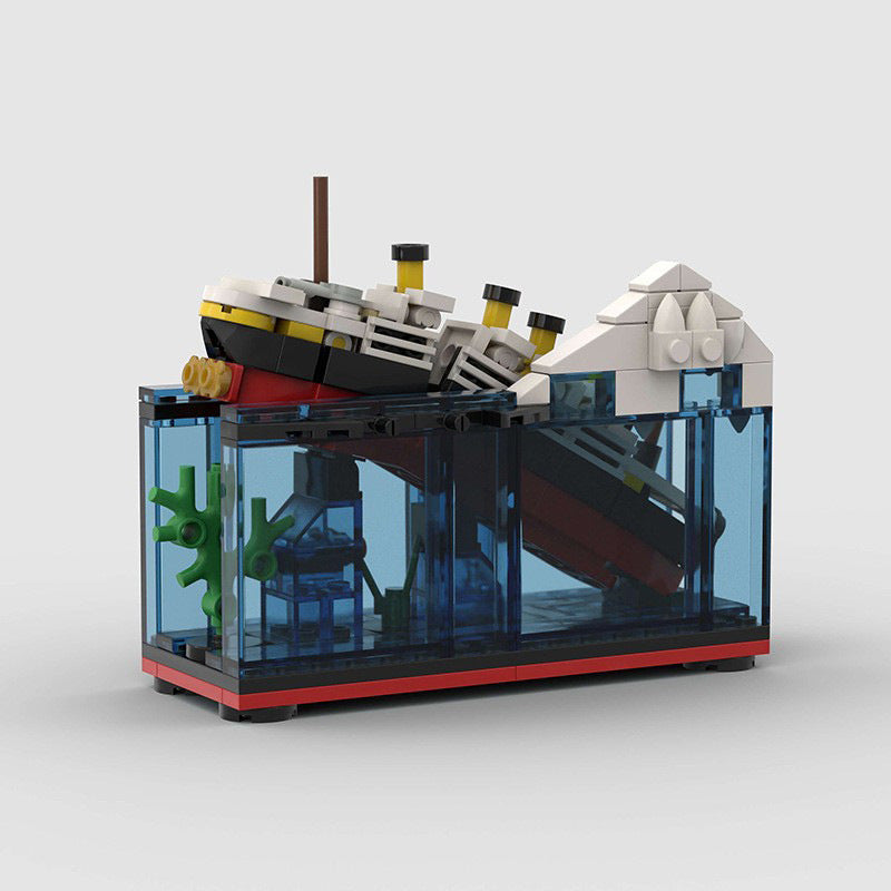 the micro titanic ship model building set | moc-90208 | moc-91796 - 4