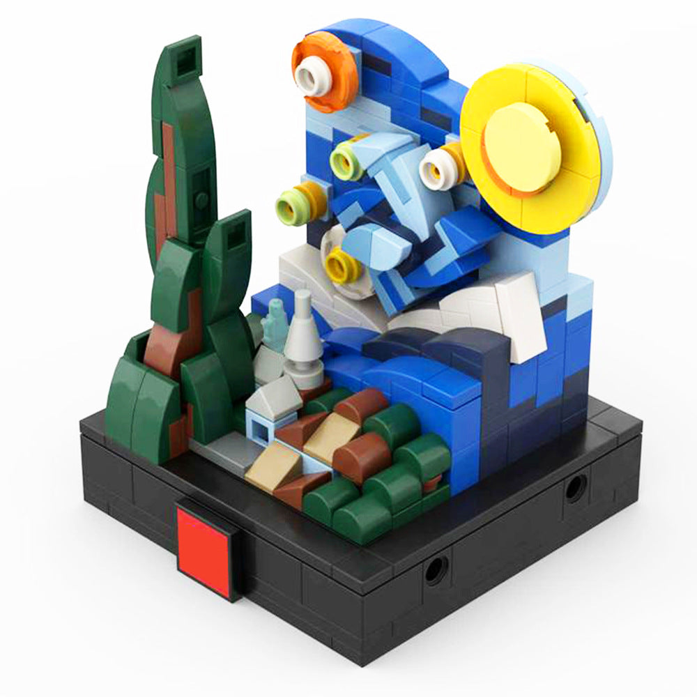 the mini starry night building set | moc-121920 - 3