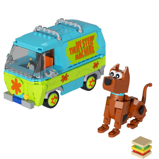 the mystery machine building set | scooby-doo | lego compatible - 5