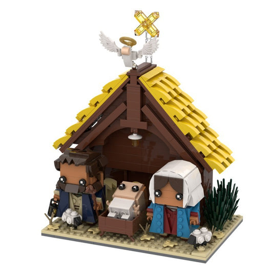 the nativity scene moc building kit | birth of jesus christ - 6