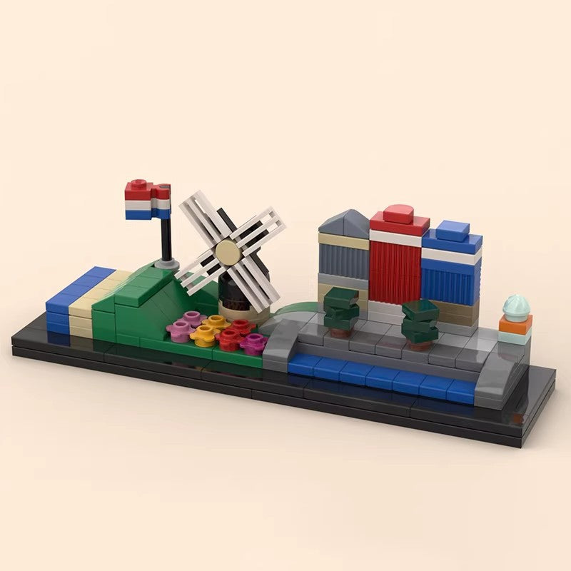 the netherlands skyline building kit | moc-35727 - 1