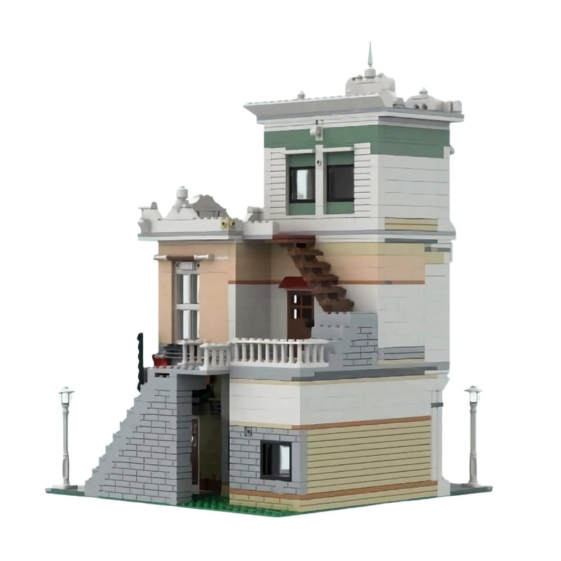 The Office & NoodleShop MOC Modular Building Kit | Urban Street Architecture - 2