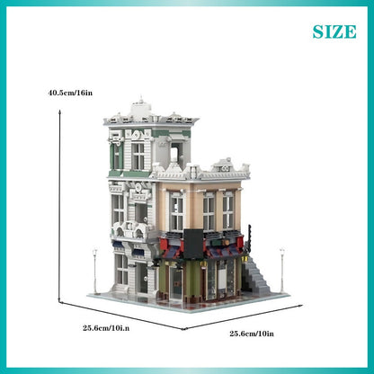 The Office & NoodleShop MOC Modular Building Kit | Urban Street Architecture - 3