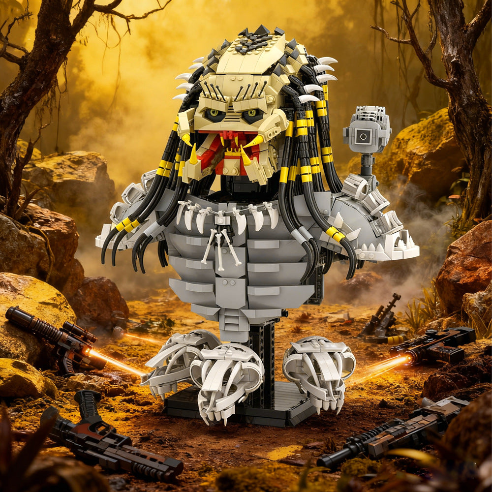 the predator building kit | alien | lego compatible moc - 1