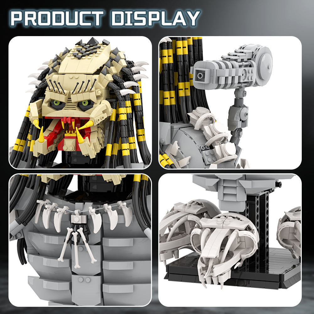 the predator building kit | alien | lego compatible moc - 6