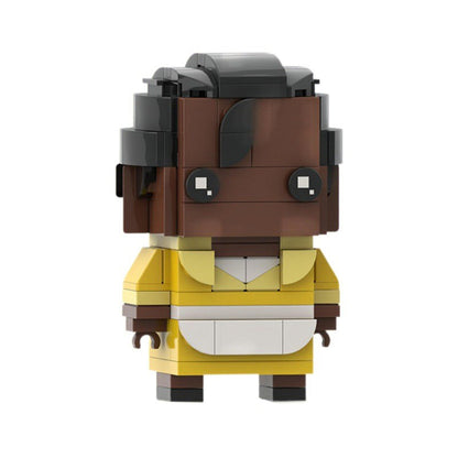 the princess and the frog brickheadz building kit | moc-148196 - 2