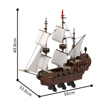 The Return of The Death of a Sailsman Pirate Ship Building Kit | Compatible MOC - 1