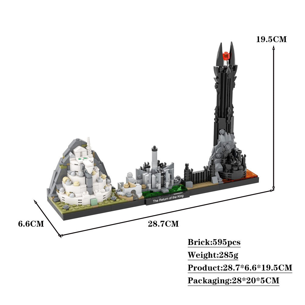 the return of the king skyline (lite) building set | lotr | moc-76149 - 3