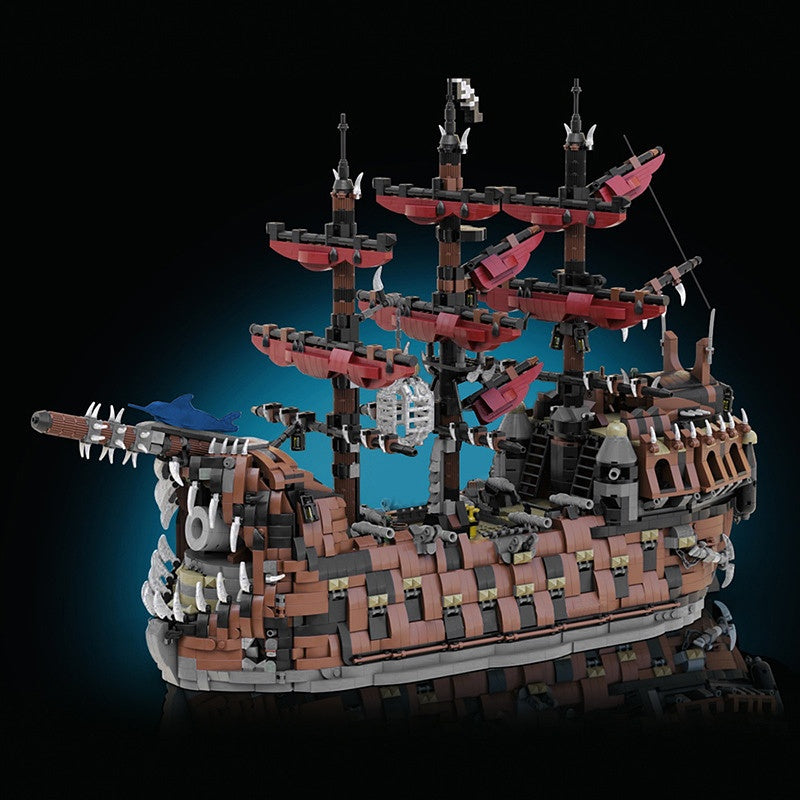 The Ruined King MOC Pirate Ship Building Kit | Fantasy Warship Model - 2