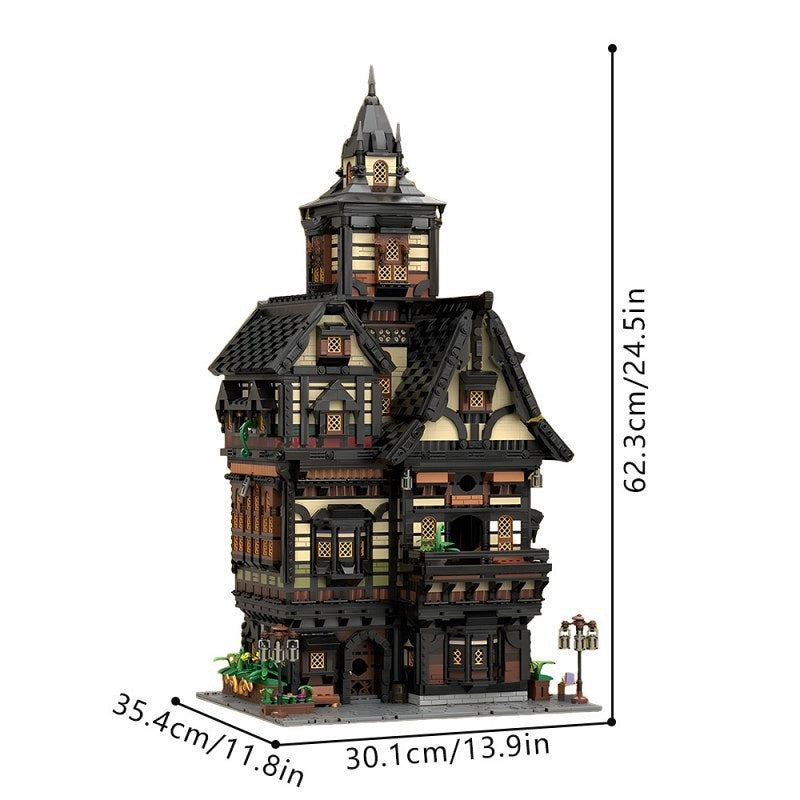 The Sage's Towerhouse MOC Medieval Modular Building Kit | Fantasy Tower - 2