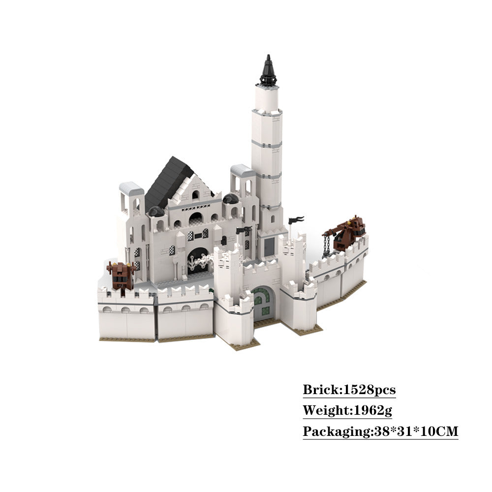 the white city of gondor building set | lotr | moc-122301 - 4