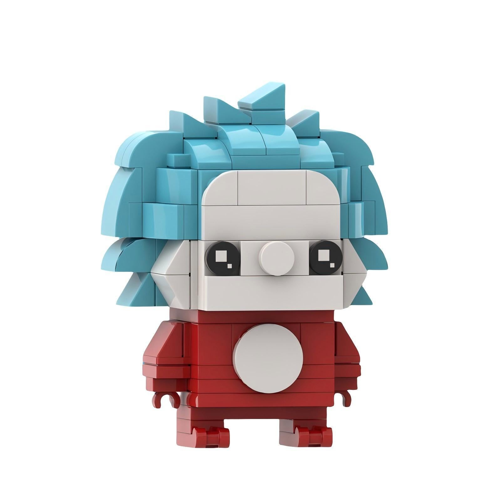 thing one / thing two brickheadz building kit | dr. seuss | moc-176576 - 4