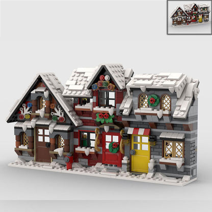 three little winter houses building set | moc-58700 - 5