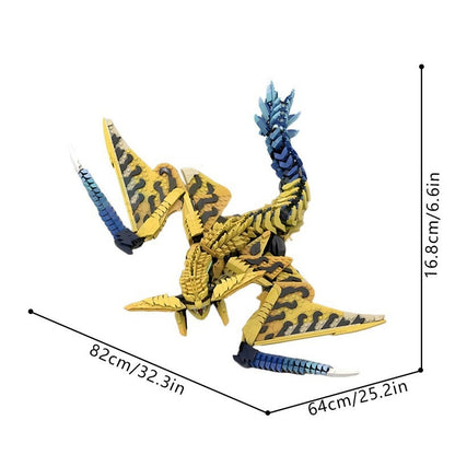 Thunder-Armored Beast MOC Building Kit | Fantasy Creature Model - 6