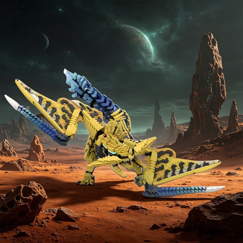 Thunder-Armored Beast MOC Building Kit | Fantasy Creature Model - 7