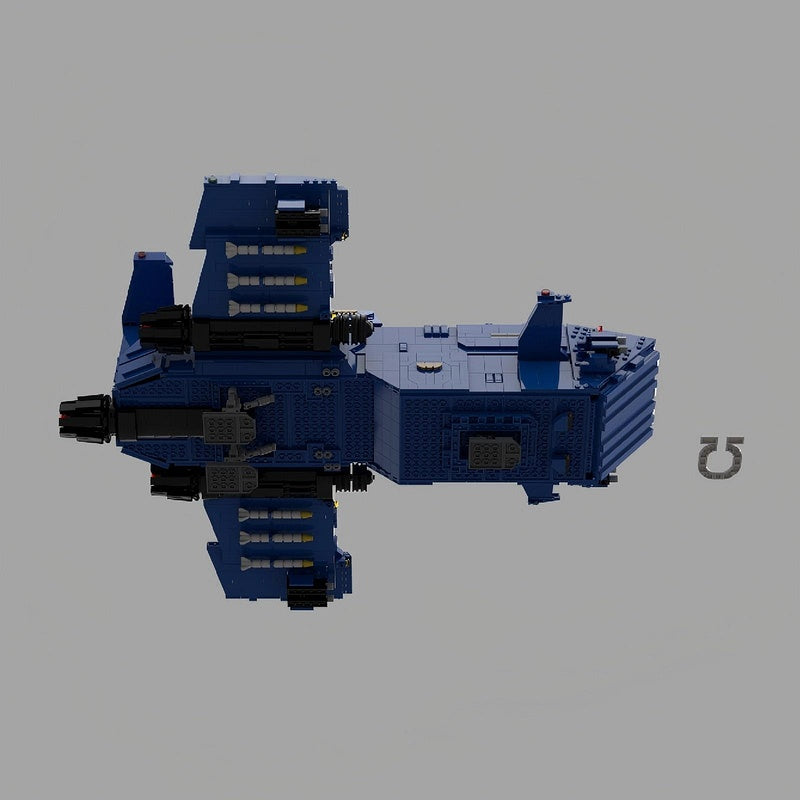 Thunderhawk Heavy Gunship MOC Building Kit | Sci-Fi Aircraft Model - 1