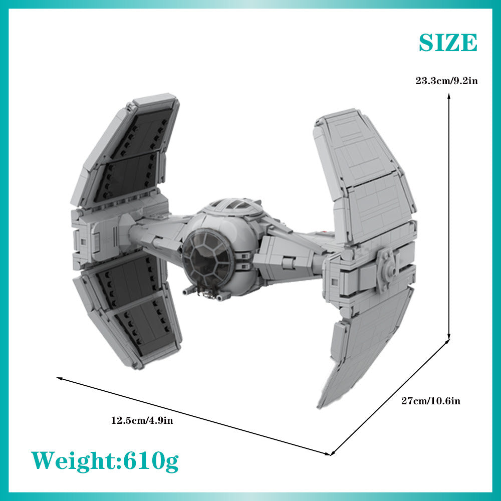tie/ad v1 advanced prototype building set | star wars | moc-115434 - 4