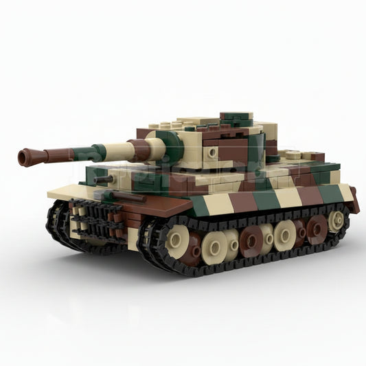 Tiger I Heavy Tank MOC Building Kit | 1:45 Scale - 1