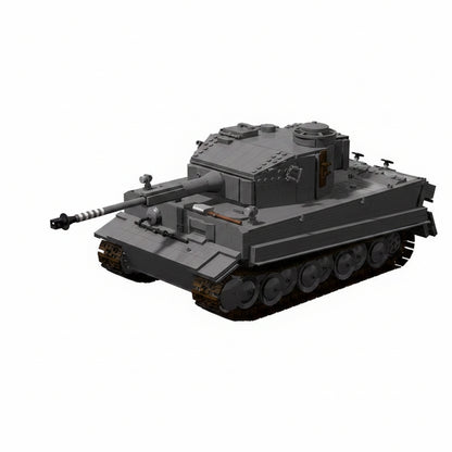 Tiger I WWII Heavy Tank MOC Building Kit - 1