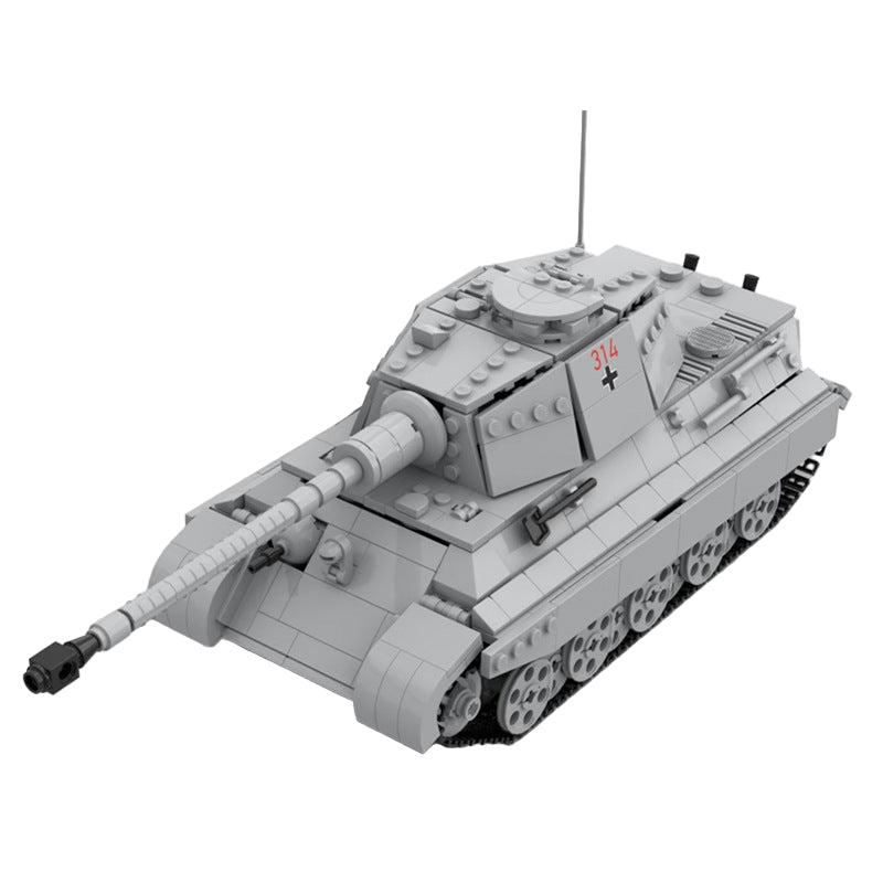 Tiger II Ausf B Heavy Tank Building Kit | WWII | LEGO-Compatible MOC - 1