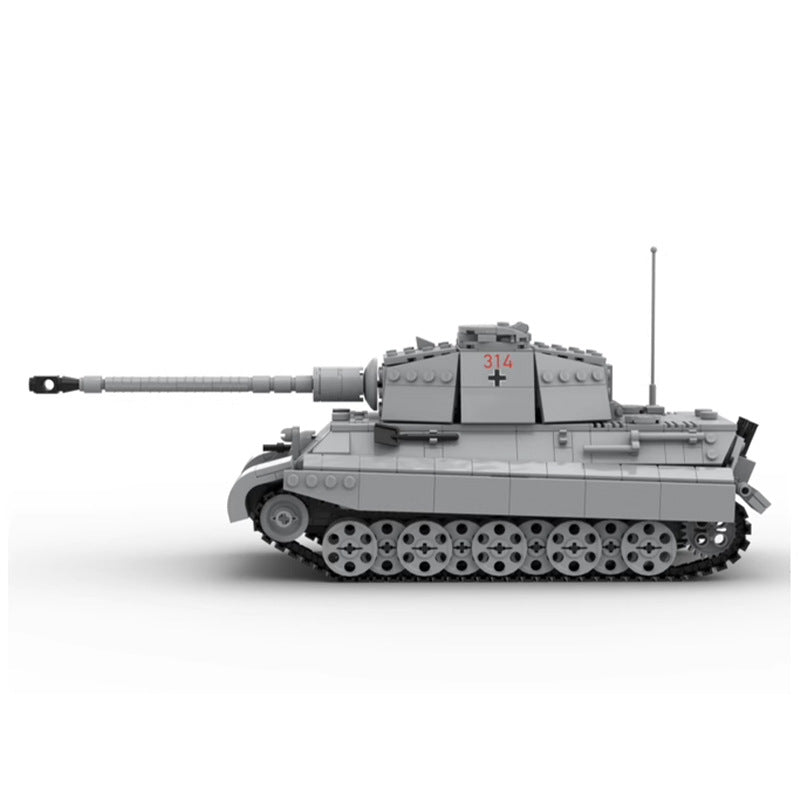 Tiger II Ausf B Heavy Tank Building Kit | WWII | LEGO-Compatible MOC - 2