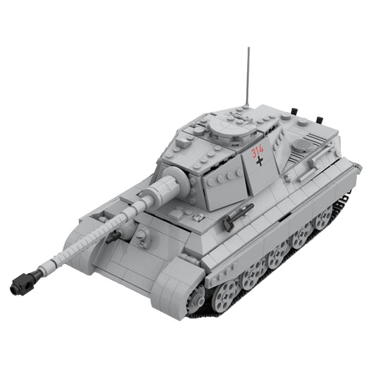 tiger ii ausf b heavy tank building set | wwii | moc-68289 - 1