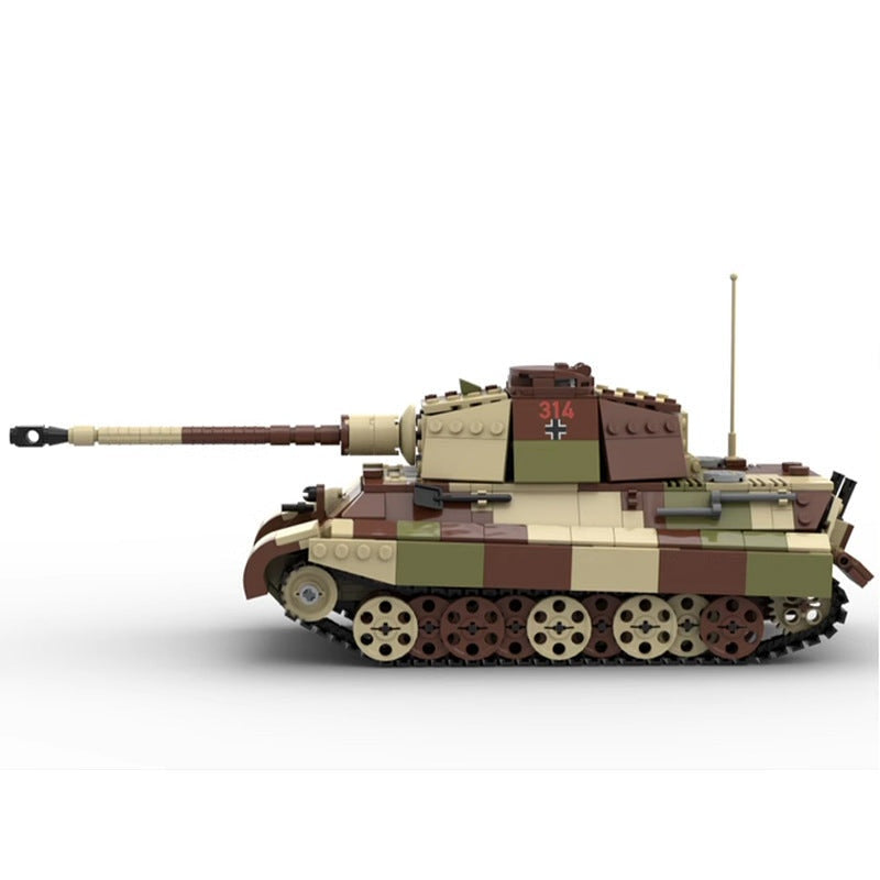 Tiger II Ausf B Heavy Tank MOC Building Kit | WWII Military Model - 5